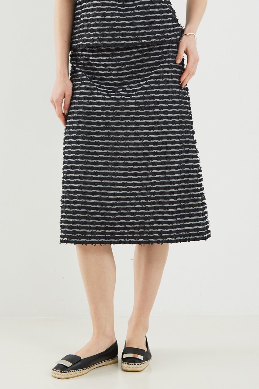 【デザイン ワークス/DESIGN WORKS】のボーダーカットJQスカート 人気、トレンドファッション・服の通販 founy(ファニー) 　ファッション　Fashion　レディースファッション　Fashion for Women　スカート　Skirts　ジャカード／ジャガード　Jacquard, Woven Pattern　ボーダー　Border, Stripe　other-8|ID: prp329100004541216 ipo3291000000032809595