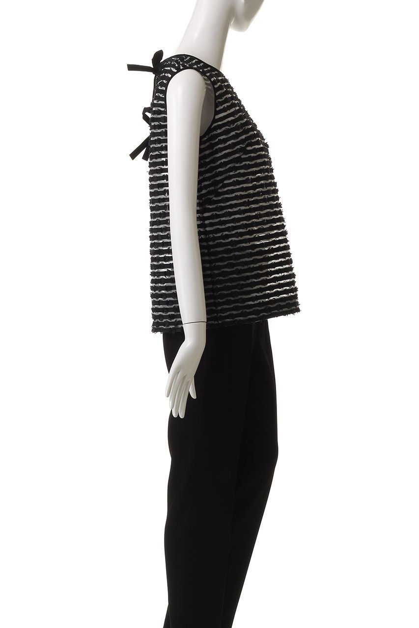 【デザイン ワークス/DESIGN WORKS】のボーダーカットJQノースリーブブラウス 人気、トレンドファッション・服の通販 founy(ファニー) 　ファッション　Fashion　レディースファッション　WOMEN　トップス・カットソー　Tops/Tshirt　キャミソール / ノースリーブ　No Sleeves　シャツ/ブラウス　Shirts/Blouses　シンプル　Simple　ジャカード　Jacquard　ノースリーブ　No Sleeve　ボトム　Bottom　ボーダー　Border　夏　Summer　定番　Standard　NEW・新作・新着・新入荷　New Arrivals　other-3|ID: prp329100004541217 ipo3291000000032085337
