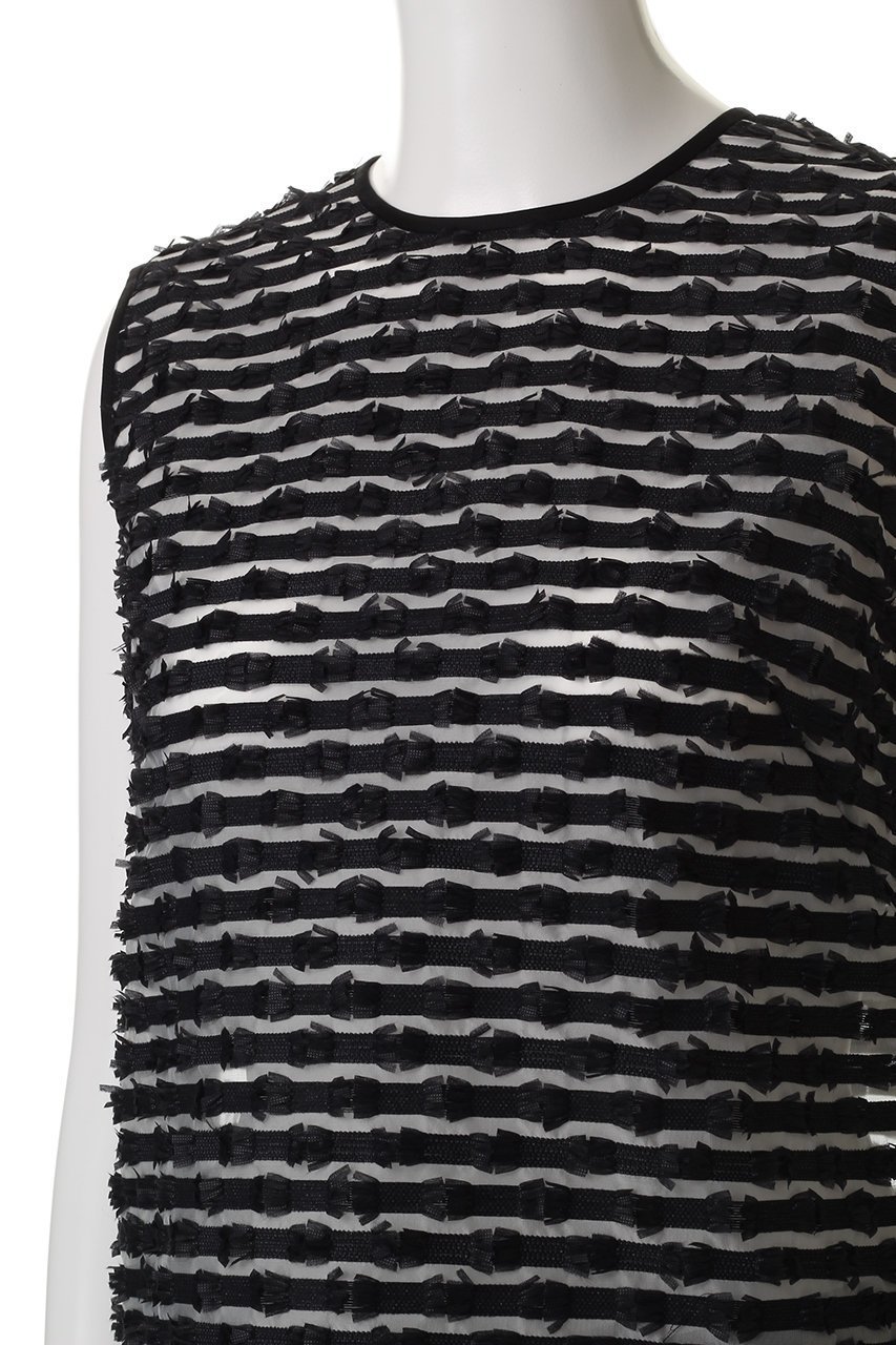 【デザイン ワークス/DESIGN WORKS】のボーダーカットJQノースリーブブラウス 人気、トレンドファッション・服の通販 founy(ファニー) 　ファッション　Fashion　レディースファッション　WOMEN　トップス・カットソー　Tops/Tshirt　キャミソール / ノースリーブ　No Sleeves　シャツ/ブラウス　Shirts/Blouses　シンプル　Simple　ジャカード　Jacquard　ノースリーブ　No Sleeve　ボトム　Bottom　ボーダー　Border　夏　Summer　定番　Standard　NEW・新作・新着・新入荷　New Arrivals　other-5|ID: prp329100004541217 ipo3291000000032085339