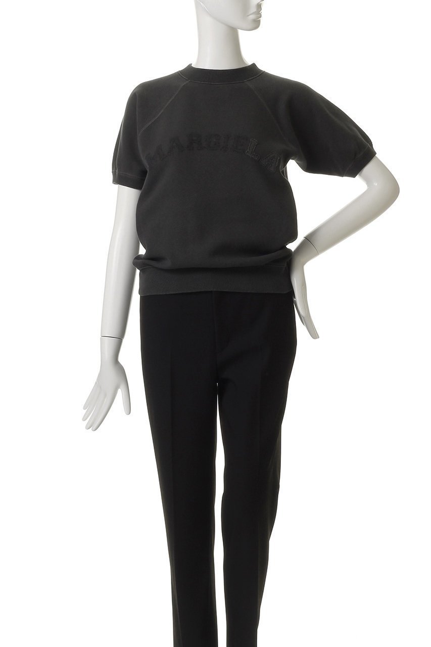 【メゾン マルジェラ/MAISON MARGIELA】のハーフスリーブ スウェットシャツ 人気、トレンドファッション・服の通販 founy(ファニー) 　ファッション　Fashion　レディースファッション　Fashion for Women　トップス・カットソー　Cut & Sew Tops　シャツ・ブラウス・オフィスカジュアル　Elegant Blouses & Button-Ups　レディースパーカー・カジュアルフーディー　Casual Hoodies & Sweatshirts　ロングTシャツ・Tシャツ　Longline T-Shirts & Tees　スウェット・クルーネックトップス　Sweatshirts & Crewnecks / Relaxed Fit Sweat Tops　カットソー・ベーシックTシャツ　Cut-and-Sewn Tops / Stretch Tees & Basics　コンパクト　Compact, Small Size　ショート　Short, Short Length　スリーブ　Sleeve, Long Sleeve / Short Sleeve　ハーフ　Half, Half-Length　other-2|ID: prp329100004541221 ipo3291000000035800509