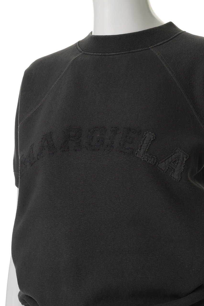 【メゾン マルジェラ/MAISON MARGIELA】のハーフスリーブ スウェットシャツ 人気、トレンドファッション・服の通販 founy(ファニー) 　ファッション　Fashion　レディースファッション　Fashion for Women　トップス・カットソー　Cut & Sew Tops　シャツ・ブラウス・オフィスカジュアル　Elegant Blouses & Button-Ups　レディースパーカー・カジュアルフーディー　Casual Hoodies & Sweatshirts　ロングTシャツ・Tシャツ　Longline T-Shirts & Tees　スウェット・クルーネックトップス　Sweatshirts & Crewnecks / Relaxed Fit Sweat Tops　カットソー・ベーシックTシャツ　Cut-and-Sewn Tops / Stretch Tees & Basics　コンパクト　Compact, Small Size　ショート　Short, Short Length　スリーブ　Sleeve, Long Sleeve / Short Sleeve　ハーフ　Half, Half-Length　other-5|ID: prp329100004541221 ipo3291000000035800513