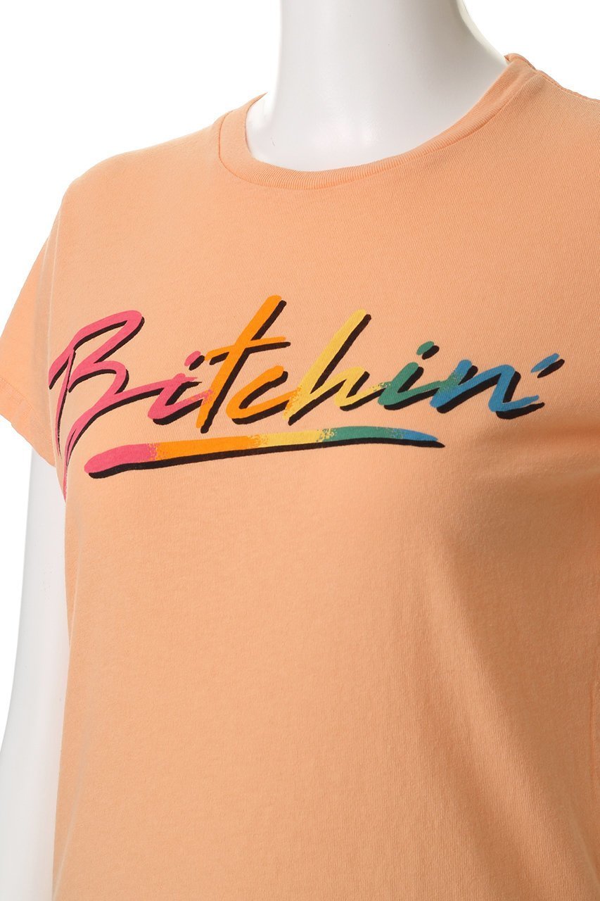 【マザー/MOTHER】のBITCHIN プリントTシャツ(BTC) 人気、トレンドファッション・服の通販 founy(ファニー) 　ファッション　Fashion　レディースファッション　WOMEN　トップス・カットソー　Tops/Tshirt　シャツ/ブラウス　Shirts/Blouses　ロング / Tシャツ　T-Shirts　カットソー　Cut and Sewn　おすすめ　Recommend　インナー　Inner　オレンジ　Orange　グラデーション　Gradation　コンパクト　Compact　ショート　Short　スリーブ　Sleeve　フロント　Front　プリント　Print　NEW・新作・新着・新入荷　New Arrivals　other-5|ID: prp329100004541240 ipo3291000000032085500