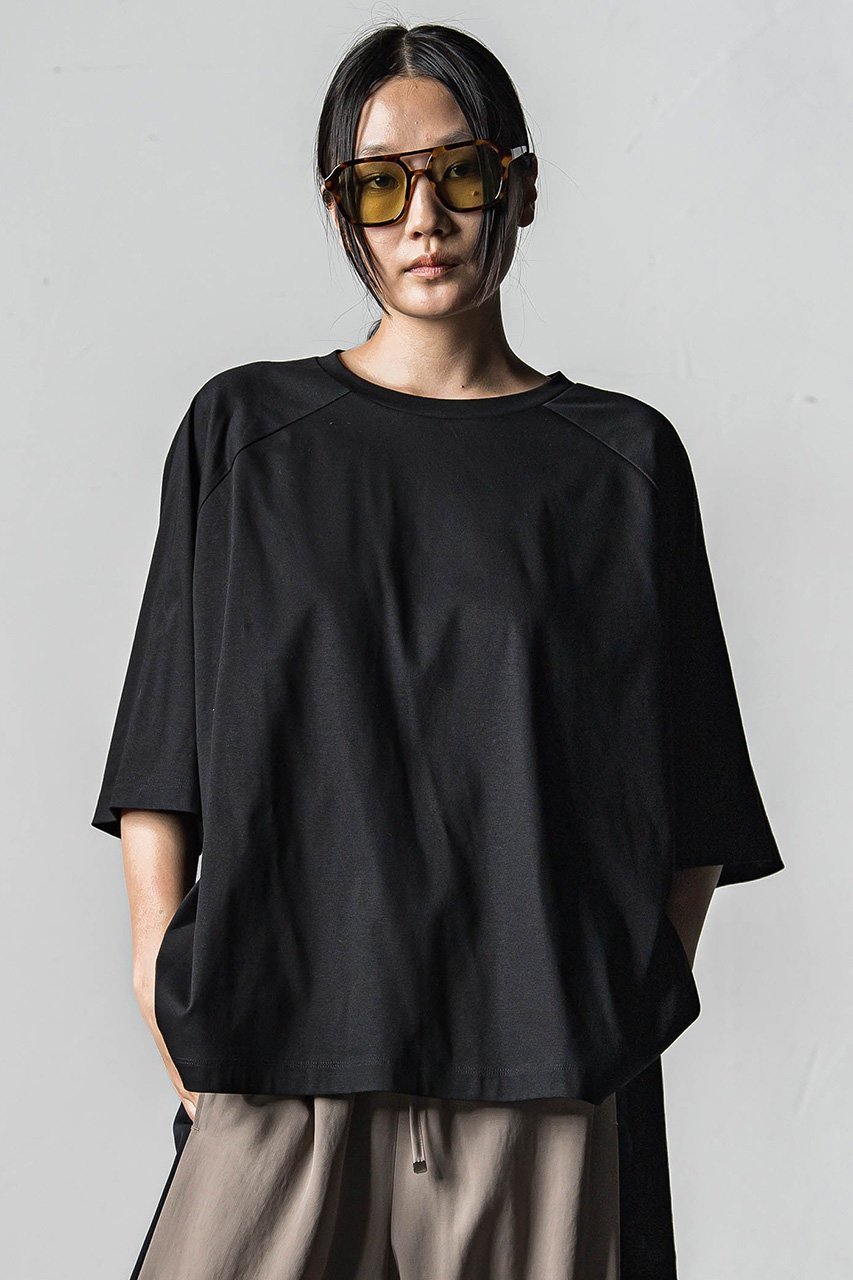 【エッセン ロートレアモン/ESSEN LAUTREAMONT】の80 smooth ジャージーポンチョTシャツ 人気、トレンドファッション・服の通販 founy(ファニー) 　ファッション　Fashion　レディースファッション　Fashion for Women　アウター　Coat / Outerwear Collection　ポンチョ・ケープコート　Ponchos & Capes　トップス・カットソー　Cut & Sew Tops　シャツ・ブラウス・オフィスカジュアル　Elegant Blouses & Button-Ups　ロングTシャツ・Tシャツ　Longline T-Shirts & Tees　カットソー・ベーシックTシャツ　Cut-and-Sewn Tops / Stretch Tees & Basics　ショート　Short, Short Length　スリット　Slit, Slit Detail　スリーブ　Sleeve, Long Sleeve / Short Sleeve　ハーフ　Half, Half-Length　ポンチョ　Poncho, Cape Style　other-6|ID: prp329100004541241 ipo3291000000032809937