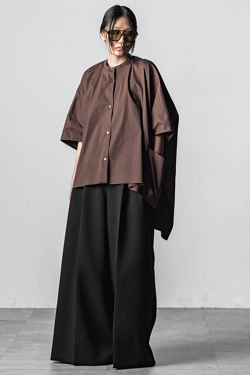 【エッセン ロートレアモン/ESSEN LAUTREAMONT】のT/Cストレッチブロードスクエアブラウス 人気、トレンドファッション・服の通販 founy(ファニー) 　ファッション　Fashion　レディースファッション　Fashion for Women　トップス・カットソー　Cut & Sew Tops　シャツ・ブラウス・オフィスカジュアル　Elegant Blouses & Button-Ups　ショート　Short, Short Length　シンプル　Simple, Minimal　スリーブ　Sleeve, Long Sleeve / Short Sleeve　ハーフ　Half, Half-Length　ブロード　Broadcloth, Fine Cotton　other-7|ID: prp329100004541243 ipo3291000000032809949