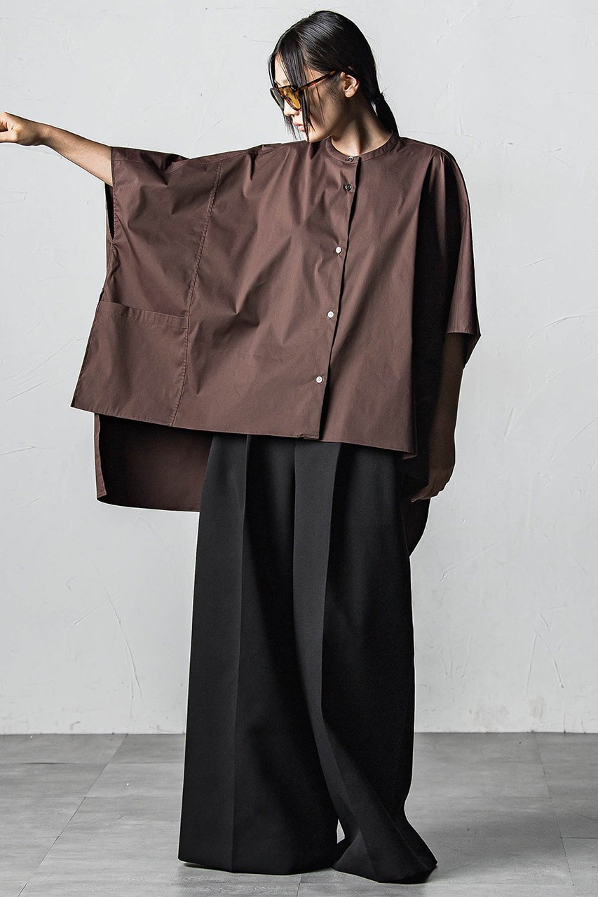 【エッセン ロートレアモン/ESSEN LAUTREAMONT】のT/Cストレッチブロードスクエアブラウス 人気、トレンドファッション・服の通販 founy(ファニー) 　ファッション　Fashion　レディースファッション　Fashion for Women　トップス・カットソー　Cut & Sew Tops　シャツ・ブラウス・オフィスカジュアル　Elegant Blouses & Button-Ups　ショート　Short, Short Length　シンプル　Simple, Minimal　スリーブ　Sleeve, Long Sleeve / Short Sleeve　ハーフ　Half, Half-Length　ブロード　Broadcloth, Fine Cotton　other-8|ID: prp329100004541243 ipo3291000000032809950