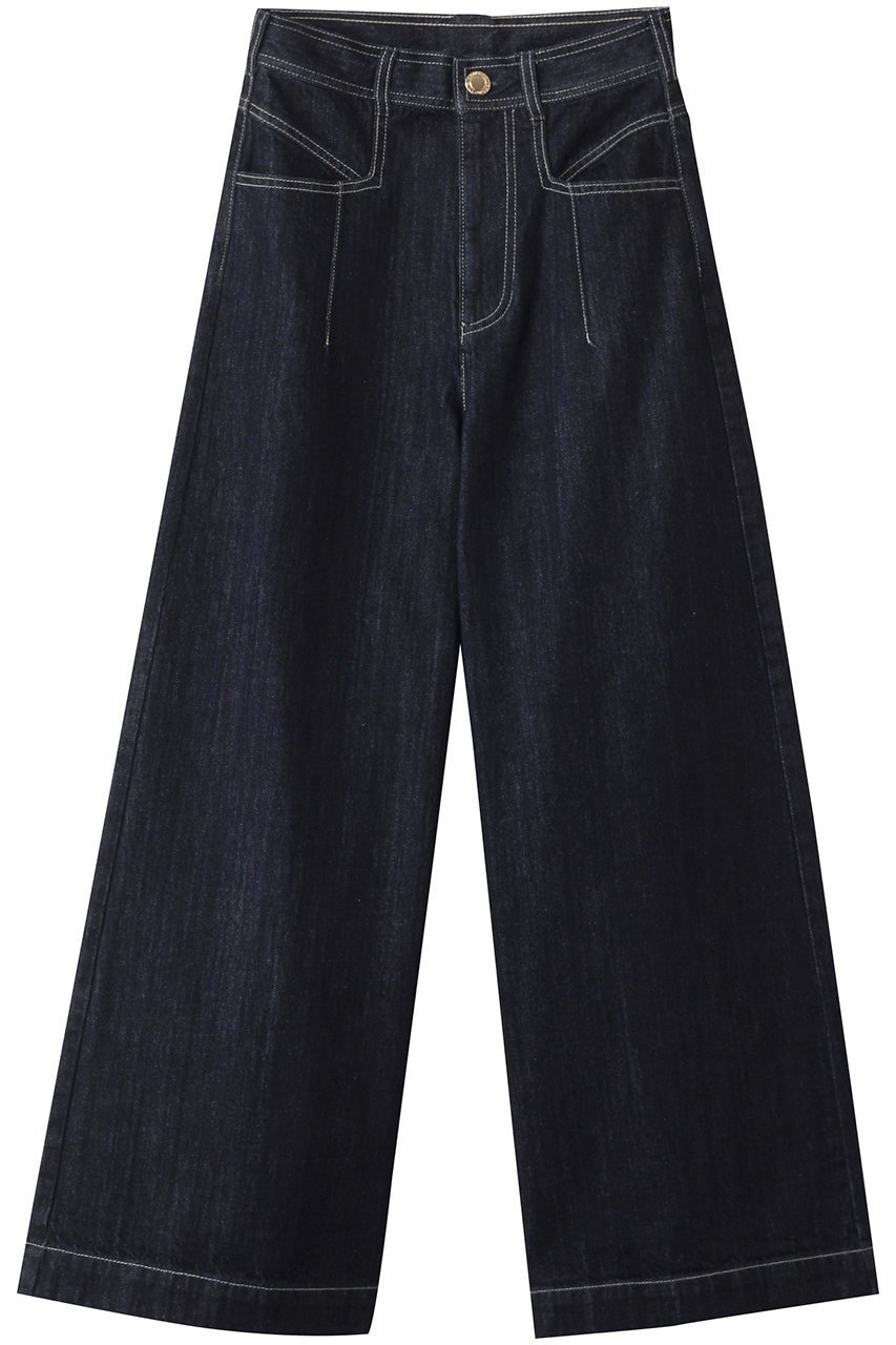 【アルアバイル/allureville】の【Loulou Willoughby】デニムバギーPT A インテリア・キッズ・メンズ・レディースファッション・服の通販 founy(ファニー) 　ファッション　Fashion　レディースファッション　Fashion for Women　パンツ　Pants & Trousers　デニムパンツ　Denim Jeans & Pants　スタイリッシュ　Stylish, Fashionable　デニム　Denim, Jeans Material　ロング　Long, Long-Length　再入荷　Restock / Back in Stock　定番　Standard, Basic Item　インディゴ|ID: prp329100004541246 ipo3291000000032439266