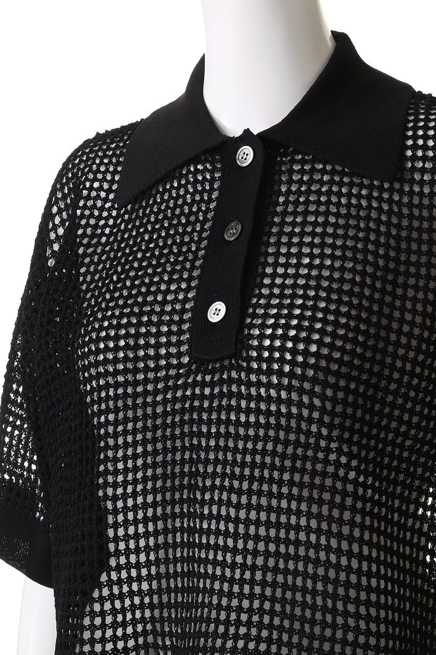 【エリオポール/heliopole】のポロニットプルオーバー 人気、トレンドファッション・服の通販 founy(ファニー) 　ファッション　Fashion　レディースファッション　Fashion for Women　トップス・カットソー　Cut & Sew Tops　ニット　Knit Tops & Sweaters　カジュアルプルオーバー・ニットトップス　Pullovers & Knit Tops / Casual Pullovers　トレンド　Trend, Trending Now　メッシュ　Mesh, Net Fabric　ワイド　Wide, Wide Fit　人気　Popular, Best Seller　夏　Summer　other-5|ID: prp329100004541252 ipo3291000000035066006