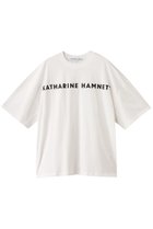 【キャサリンハムネット/KATHARINE HAMNETT LONDON】の【UNISEX】オーバーサイズ ロゴTシャツ ホワイト|ID: prp329100004541272 ipo3291000000032085702