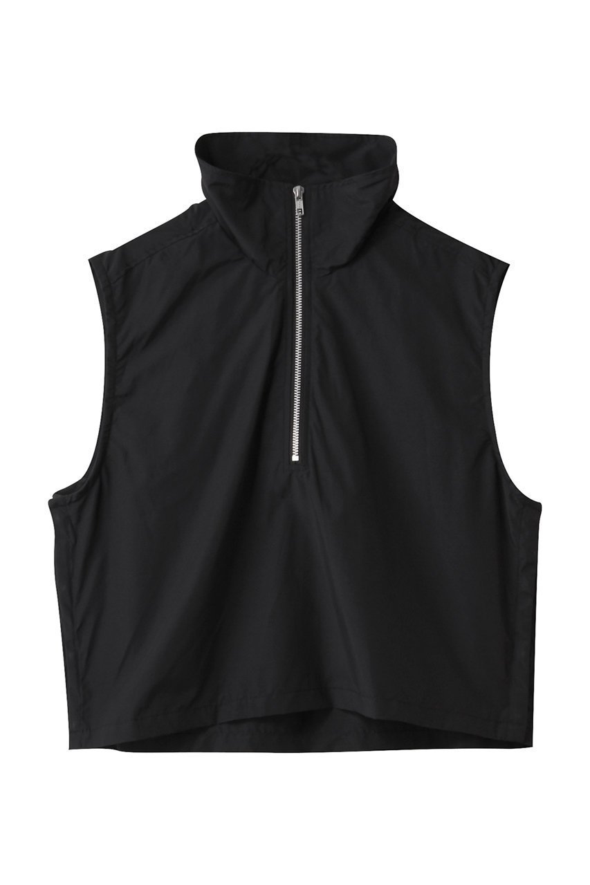 【ミディウミソリッド/MIDIUMISOLID】のC/Ny high neck zip vest.M ベスト インテリア・キッズ・メンズ・レディースファッション・服の通販 founy(ファニー) 　ファッション　Fashion　レディースファッション　WOMEN　アウター　Coat Outerwear　ジャケット　Jackets　ジャケット　Jacket　スポーティ　Sporty　トレンド　Trend　ハイネック　High Neck　ベスト　Vest　ボトム　Bottom　ワイド　Wide　NEW・新作・新着・新入荷　New Arrivals　軽量　Lightweight　black|ID: prp329100004541282 ipo3291000000032085768