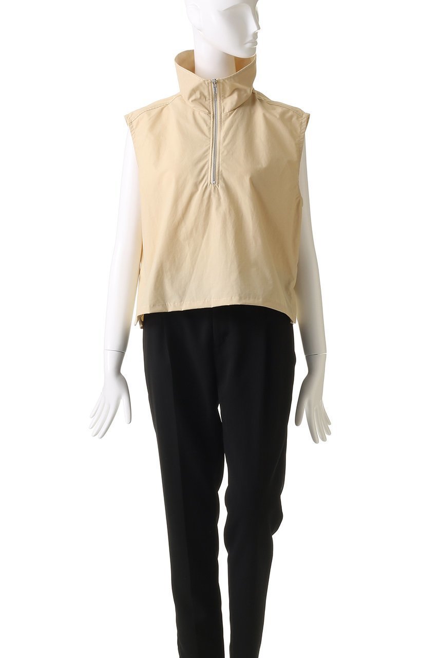 【ミディウミソリッド/MIDIUMISOLID】のC/Ny high neck zip vest.M ベスト 人気、トレンドファッション・服の通販 founy(ファニー) 　ファッション　Fashion　レディースファッション　Fashion for Women　アウター　Coat / Outerwear Collection　レディースジャケット・軽アウター　Jackets　ジャケット　Jacket, Outerwear　スポーティ　Sporty, Casual Athletic　トレンド　Trend, Trending Now　ハイネック　High Neck, Mock Neck　ベスト　Vest, Waistcoat　ボトム　Bottoms, Lower Wear　ワイド　Wide, Wide Fit　軽量　Lightweight, Ultra Light　other-2|ID: prp329100004541282 ipo3291000000035923479