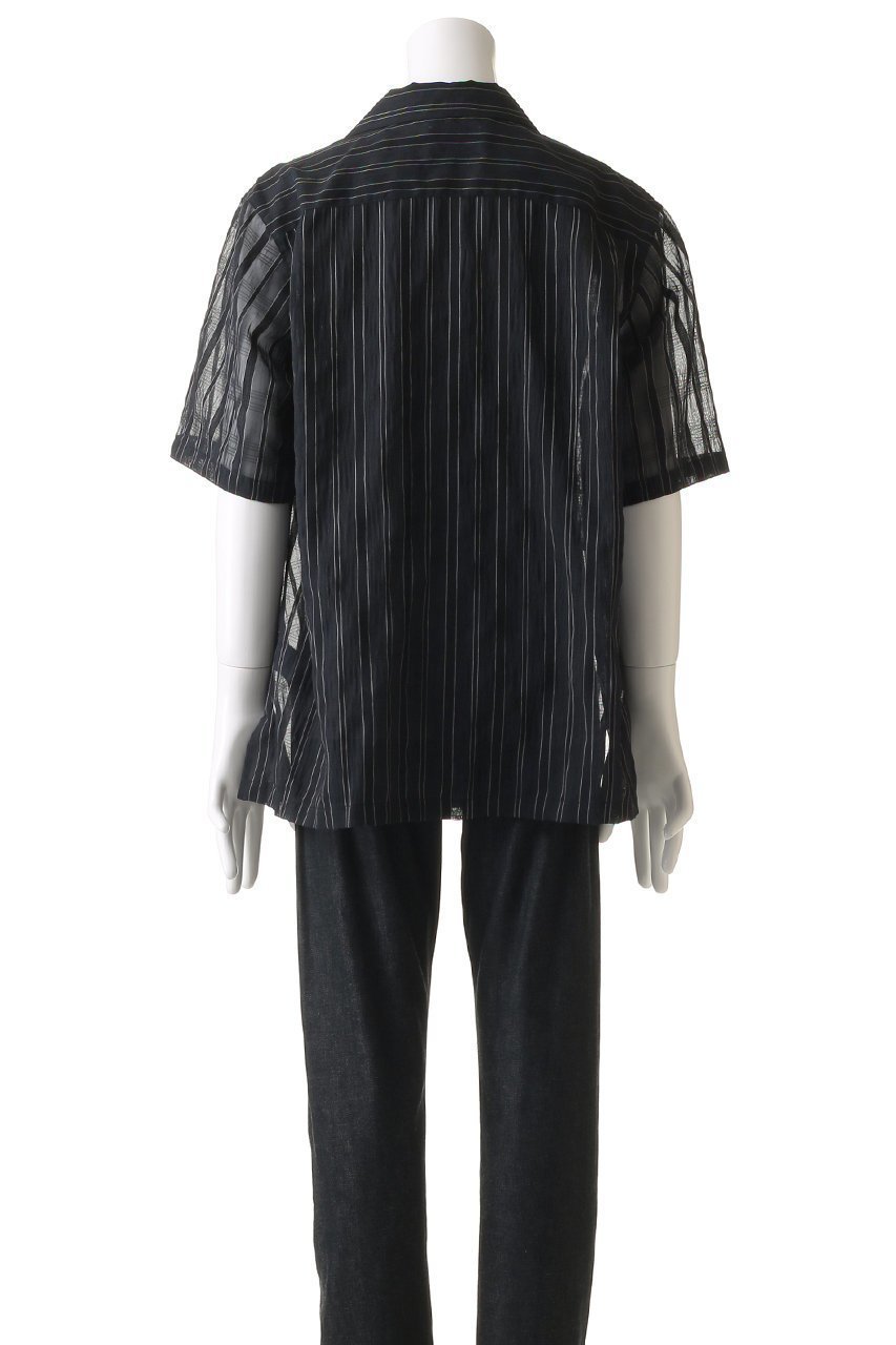 【ミディウミソリッド/MIDIUMISOLID / MEN】の【MEN】sheer stripe SH シャツ 人気、トレンドファッション・服の通販 founy(ファニー) 　ファッション　Fashion　メンズファッション　Fashion for Men　シアー　Sheer, See-Through　ショート　Short, Short Length　ストライプ　Stripe, Striped Pattern　スリーブ　Sleeve, Long Sleeve / Short Sleeve　エレガント 上品　Elegant　夏　Summer　other-4|ID: prp329100004541283 ipo3291000000032810365
