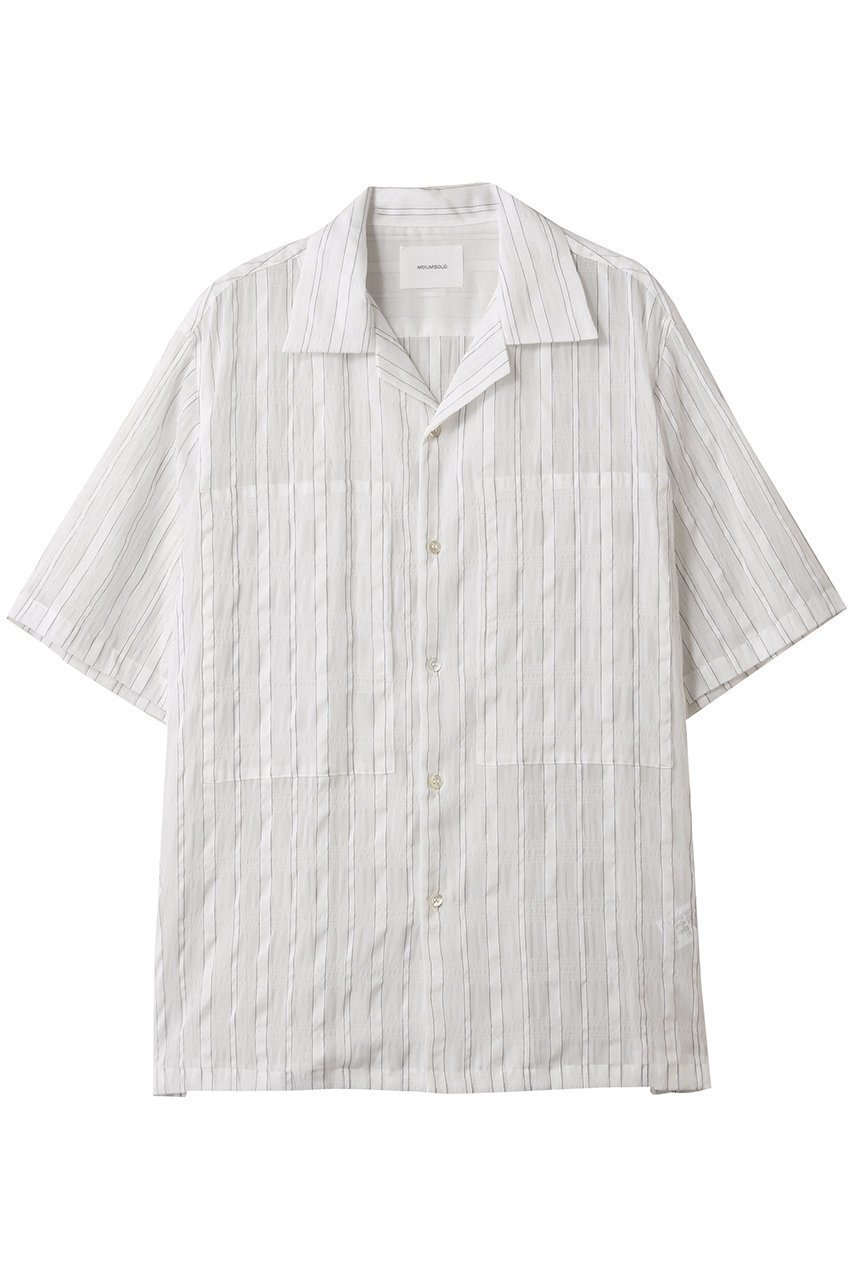 【ミディウミソリッド/MIDIUMISOLID / MEN】の【MEN】sheer stripe SH シャツ 人気、トレンドファッション・服の通販 founy(ファニー) 　ファッション　Fashion　メンズファッション　Fashion for Men　シアー　Sheer, See-Through　ショート　Short, Short Length　ストライプ　Stripe, Striped Pattern　スリーブ　Sleeve, Long Sleeve / Short Sleeve　エレガント 上品　Elegant　夏　Summer　 other-1|ID: prp329100004541283 ipo3291000000035951954