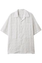 【ミディウミソリッド/MIDIUMISOLID / MEN】の【MEN】sheer stripe SH シャツ off white|ID:prp329100004541283