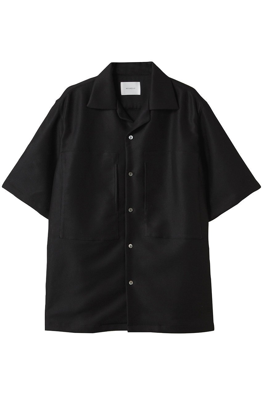 【ミディウミソリッド/MIDIUMISOLID / MEN】の【MEN】leno-cloth open collar SH シャツ インテリア・キッズ・メンズ・レディースファッション・服の通販 founy(ファニー) 　ファッション　Fashion　メンズファッション　Men's Style Online　ショート　Short　スリーブ　Sleeve　トレンド　Trend　夏　Summer　black|ID: prp329100004541284 ipo3291000000032085789
