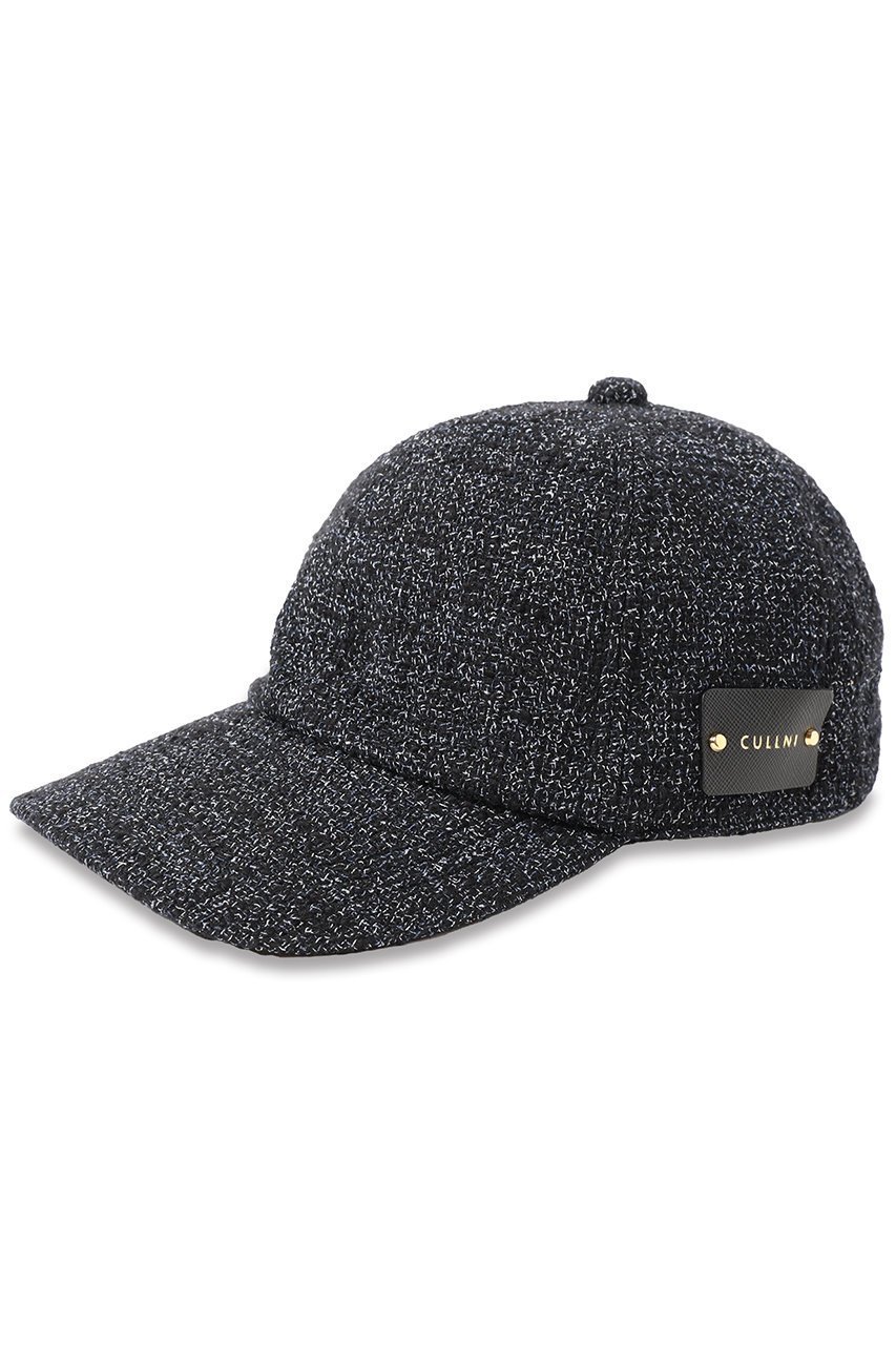 【クルニ/CULLNI】の【UNISEX】ブッチャーツイードレザーエンブレムキャップ インテリア・キッズ・メンズ・レディースファッション・服の通販 founy(ファニー) 　ファッション　Fashion　レディースファッション　WOMEN　帽子　Hats　ユニセックス　Unisex　キャップ　Cap　ミックス　Mix　エレガント 上品　Elegant　再入荷　Restock/Back In Stock/Re Arrival　帽子　Hat　ネイビー|ID: prp329100004541331 ipo3291000000032086239