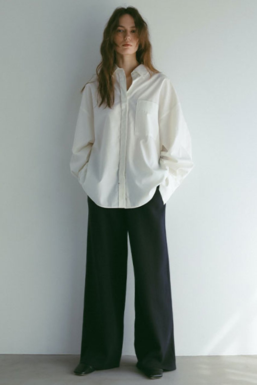 【エトレトウキョウ/ETRE TOKYO】のコンストラクトオーバーサイズシャツ 人気、トレンドファッション・服の通販 founy(ファニー) 　ファッション　Fashion　レディースファッション　Fashion for Women　トップス・カットソー　Cut & Sew Tops　シャツ・ブラウス・オフィスカジュアル　Elegant Blouses & Button-Ups　スリーブ　Sleeve, Long Sleeve / Short Sleeve　フロント　Front, Front Design　リラックス　Relax, Relaxed Fit　ロング　Long, Long-Length　ワンポイント　One Point, Statement Accent　エレガント 上品　Elegant　other-2|ID: prp329100004541336 ipo3291000000032808891