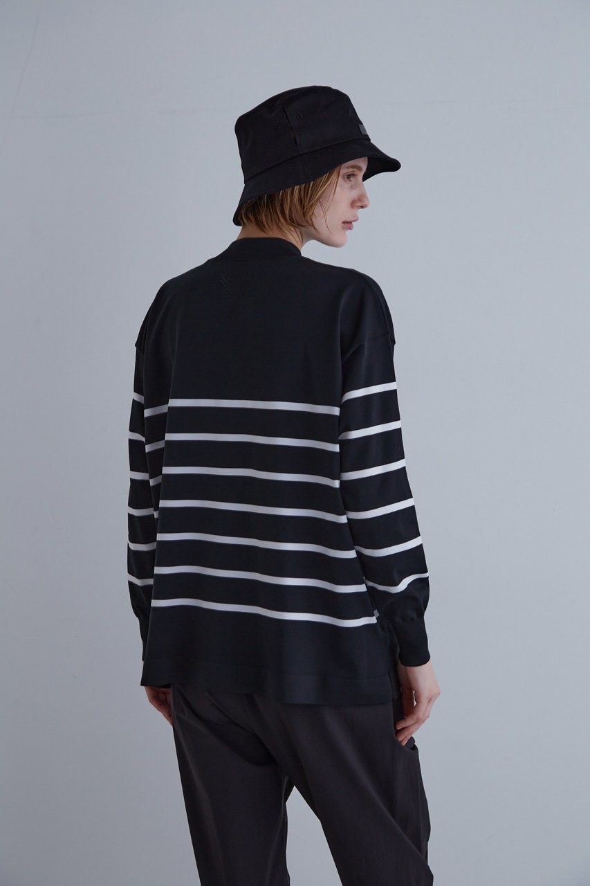 【ル フィル/LE PHIL】の【LE PHIL SPORTS】ドライボーダーニット 人気、トレンドファッション・服の通販 founy(ファニー) 　ファッション　Fashion　レディースファッション　WOMEN　トップス・カットソー　Tops/Tshirt　ニット　Knit Tops　プルオーバー　Pullover　スタンド　Stand　ボトム　Bottom　軽量　Lightweight　other-7|ID: prp329100004541338 ipo3291000000032086341