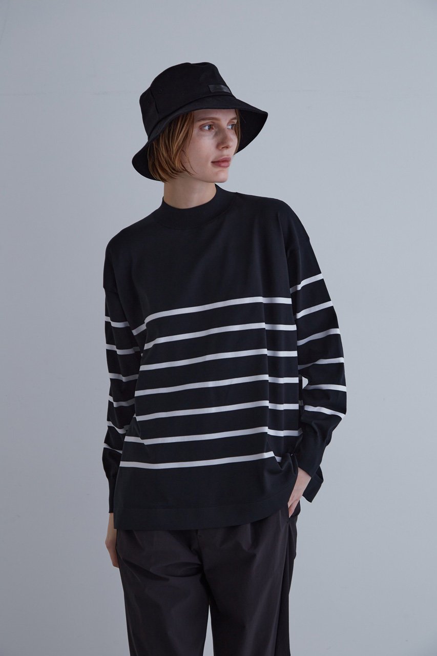 【ル フィル/LE PHIL】の【LE PHIL SPORTS】ドライボーダーニット 人気、トレンドファッション・服の通販 founy(ファニー) 　ファッション　Fashion　レディースファッション　Fashion for Women　トップス・カットソー　Cut & Sew Tops　ニット　Knit Tops & Sweaters　カジュアルプルオーバー・ニットトップス　Pullovers & Knit Tops / Casual Pullovers　スタンド　Stand Collar, Upright Stand　ボトム　Bottoms, Lower Wear　軽量　Lightweight, Ultra Light　other-8|ID: prp329100004541338 ipo3291000000032922594