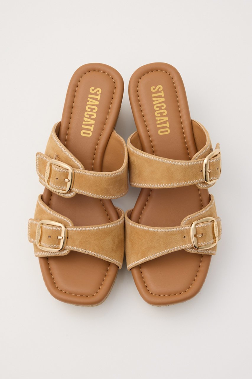 【スタッカート/STACCATO】のウェスタンライトウェッジソールミュール 人気、トレンドファッション・服の通販 founy(ファニー) 　ファッション　Fashion　レディースファッション　WOMEN　サンダル　Sandals　スエード　Suede　トレンド　Trend　軽量　Lightweight　 other-1|ID: prp329100004542686 ipo3291000000032099834