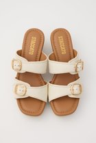 【スタッカート/STACCATO】のウェスタンライトウェッジソールミュール ホワイト|ID:prp329100004542686