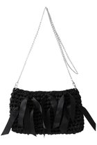 【ガリャルダガランテ/GALLARDAGALANTE】の【2.718】リボンクラッチ ブラック|ID:prp329100004542688