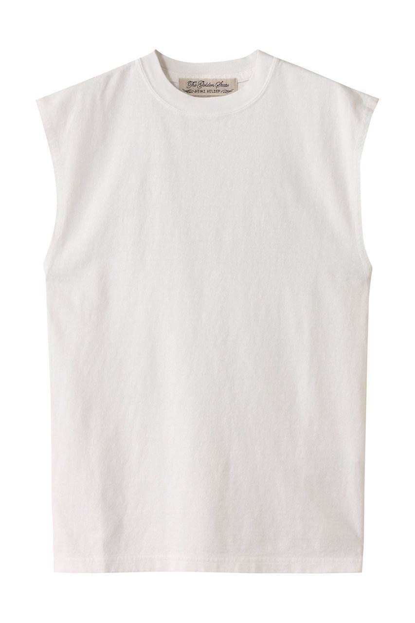 【マルティニーク/martinique】の【REMI RELIEF】16天竺ノースリーブTシャツ インテリア・キッズ・メンズ・レディースファッション・服の通販 founy(ファニー) 　ファッション　Fashion　レディースファッション　Ladies' Fashion Online　トップス・カットソー　Tops/Tshirt　キャミソール / ノースリーブ　No Sleeves　シャツ/ブラウス　Shirts/Blouses　ロング / Tシャツ　T-Shirts　カットソー　Cut and Sewn　インナー　Inner　キャミソール　Camisole　コンパクト　Compact　シンプル　Simple　タンク　Tank　ノースリーブ　No Sleeve　ベーシック　Basic　ボトム　Bottom　ワイド　Wide　人気　Popularity　ホワイト|ID: prp329100004542689 ipo3291000000032099860