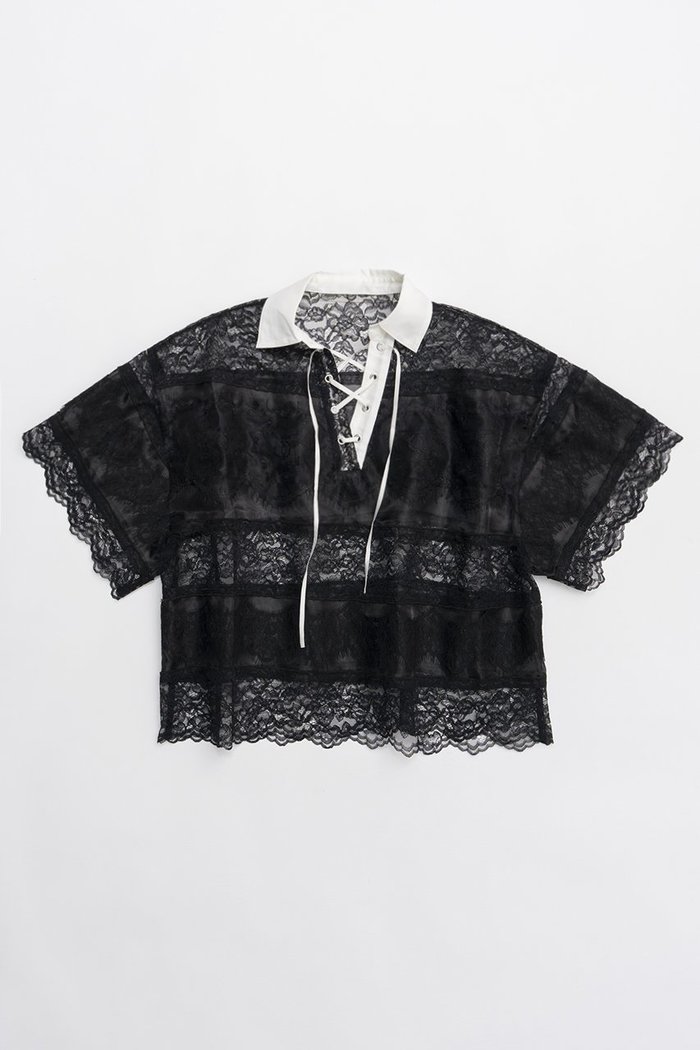 【プランク プロジェクト/PRANK PROJECT】のレースラグビーシャツ / Lace Rugby Shirt インテリア・キッズ・メンズ・レディースファッション・服の通販 founy(ファニー) https://founy.com/ ファッション Fashion レディースファッション WOMEN トップス・カットソー Tops/Tshirt シャツ/ブラウス Shirts/Blouses スリーブ Sleeve ロング Long NEW・新作・新着・新入荷 New Arrivals |ID: prp329100004542697 ipo3291000000032099915