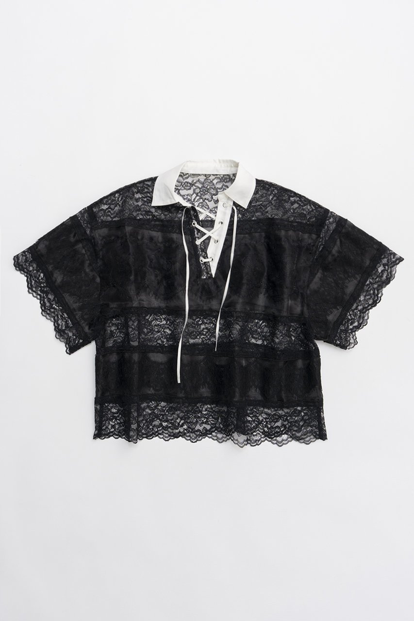 【プランク プロジェクト/PRANK PROJECT】のレースラグビーシャツ / Lace Rugby Shirt 人気、トレンドファッション・服の通販 founy(ファニー) 　ファッション　Fashion　レディースファッション　WOMEN　トップス・カットソー　Tops/Tshirt　シャツ/ブラウス　Shirts/Blouses　スリーブ　Sleeve　ロング　Long　NEW・新作・新着・新入荷　New Arrivals　 other-1|ID: prp329100004542697 ipo3291000000032099915