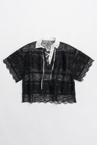 【プランク プロジェクト/PRANK PROJECT】のレースラグビーシャツ / Lace Rugby Shirt BLK(ブラック)|ID: prp329100004542697 ipo3291000000032099916
