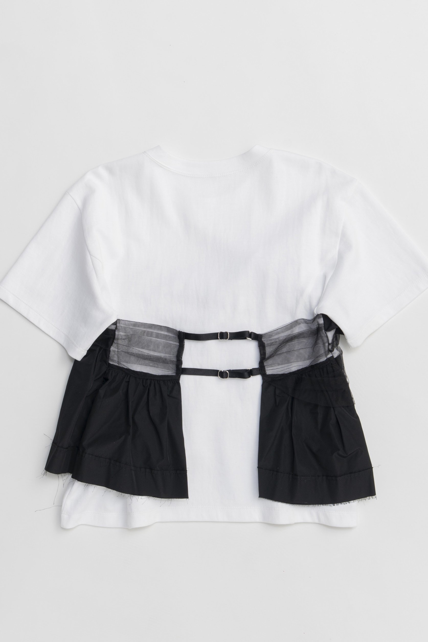 【メゾンスペシャル/MAISON SPECIAL】のDocking Twisted T-shirt/ドッキングツイステッドTシャツ 人気、トレンドファッション・服の通販 founy(ファニー) 　ファッション　Fashion　レディースファッション　WOMEN　トップス・カットソー　Tops/Tshirt　シャツ/ブラウス　Shirts/Blouses　ロング / Tシャツ　T-Shirts　カットソー　Cut and Sewn　カットソー　Cut And Sew　ショート　Short　スリーブ　Sleeve　タフタ　Taffeta　チュール　Tulle　ビスチェ　Bustier　ボトム　Bottom　夏　Summer　エレガント 上品　Elegant　NEW・新作・新着・新入荷　New Arrivals　other-4|ID: prp329100004544554 ipo3291000000032113121