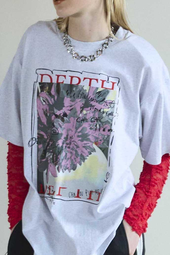 【メゾンスペシャル/MAISON SPECIAL】のFlower Photo Oversized T-shirt/フラワーフォトオーバーTEE 人気、トレンドファッション・服の通販 founy(ファニー) 　ファッション　Fashion　レディースファッション　WOMEN　トップス・カットソー　Tops/Tshirt　シャツ/ブラウス　Shirts/Blouses　ロング / Tシャツ　T-Shirts　カットソー　Cut and Sewn　ガーリー　Girly　グラフィック　Graphic　ショート　Short　スリーブ　Sleeve　プリント　Print　ボトム　Bottom　レース　Race　おすすめ　Recommend　NEW・新作・新着・新入荷　New Arrivals　other-6|ID: prp329100004544559 ipo3291000000032113169