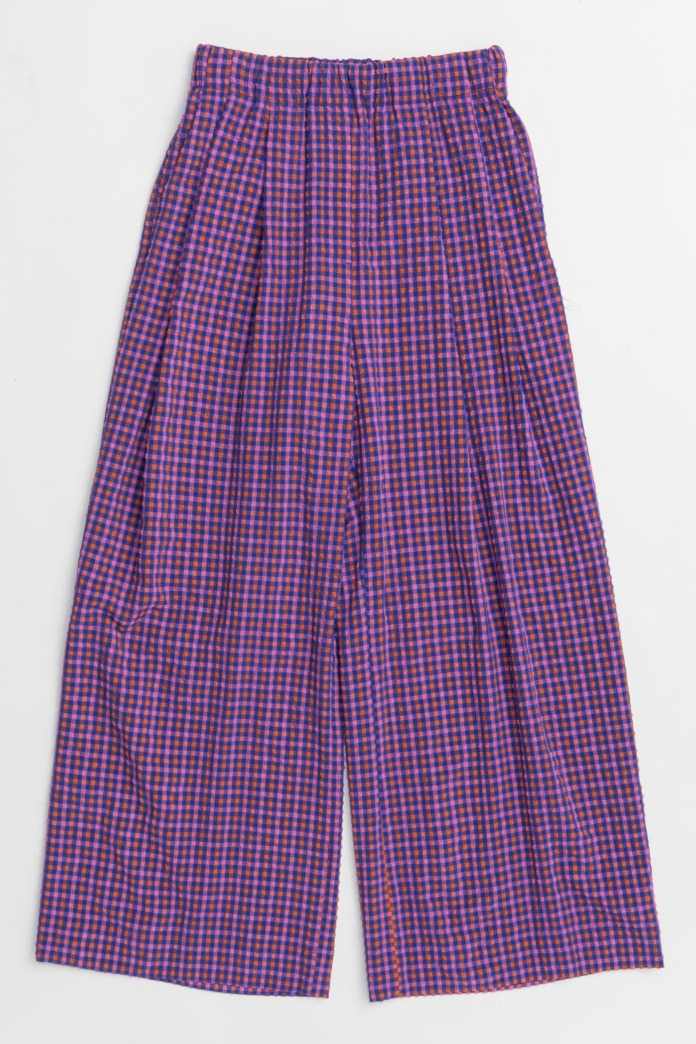 【メゾンスペシャル/MAISON SPECIAL】のMulti Plaid Easy Pants/マルチチェックイージーパンツ インテリア・キッズ・メンズ・レディースファッション・服の通販 founy(ファニー) 　ファッション　Fashion　レディースファッション　WOMEN　パンツ　Pants　インナー　Inner　チェック　Check　ラップ　Wrap　リラックス　Relax　ワイド　Wide　夏　Summer　NEW・新作・新着・新入荷　New Arrivals　PPL(パープル)|ID: prp329100004544560 ipo3291000000032113174