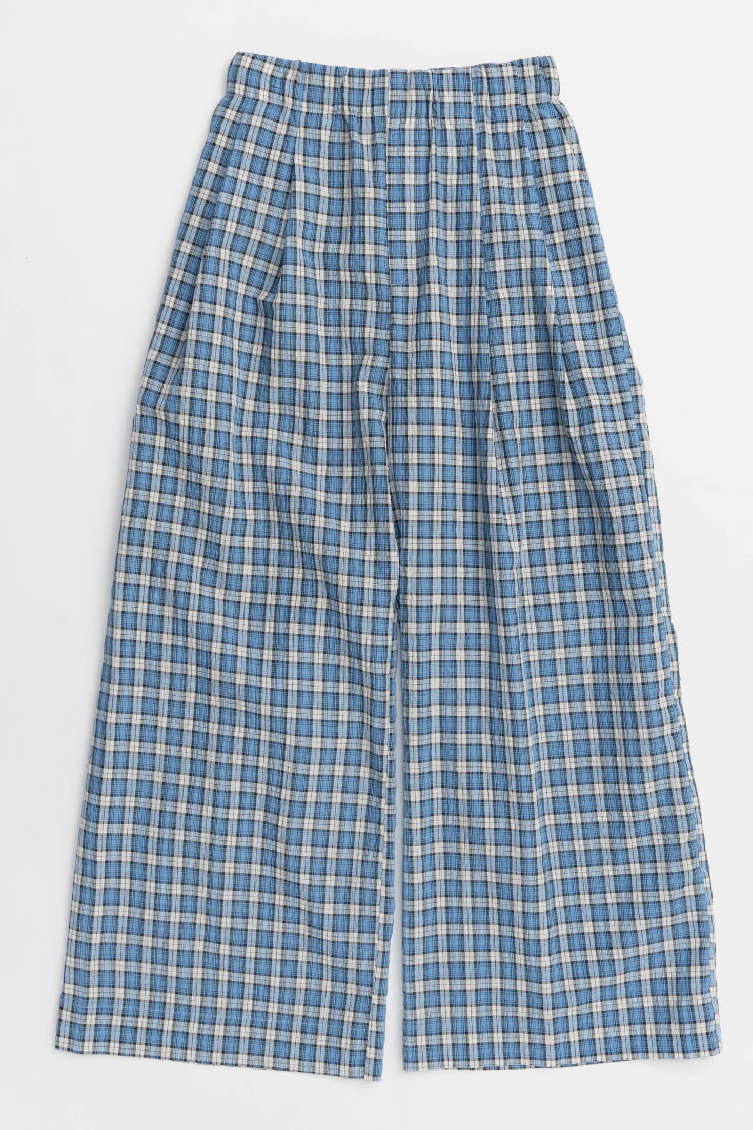 【メゾンスペシャル/MAISON SPECIAL】のMulti Plaid Easy Pants/マルチチェックイージーパンツ インテリア・キッズ・メンズ・レディースファッション・服の通販 founy(ファニー) 　ファッション　Fashion　レディースファッション　WOMEN　パンツ　Pants　インナー　Inner　チェック　Check　ラップ　Wrap　リラックス　Relax　ワイド　Wide　夏　Summer　NEW・新作・新着・新入荷　New Arrivals　BLU(ブルー)|ID: prp329100004544560 ipo3291000000032113176