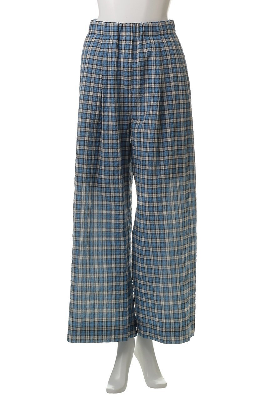 【メゾンスペシャル/MAISON SPECIAL】のMulti Plaid Easy Pants/マルチチェックイージーパンツ 人気、トレンドファッション・服の通販 founy(ファニー) 　ファッション　Fashion　レディースファッション　Fashion for Women　パンツ　Pants & Trousers　インナー　Innerwear　チェック　Check, Plaid, Tartan　ラップ　Wrap, Wrap Design　リラックス　Relax, Relaxed Fit　ワイド　Wide, Wide Fit　再入荷　Restock / Back in Stock　夏　Summer　other-4|ID: prp329100004544560 ipo3291000000032321645