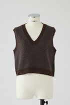 【リムアーク/RIM.ARK】のClassical knit vest/ベスト ブラウン|ID: prp329100004546609 ipo3291000000032124691