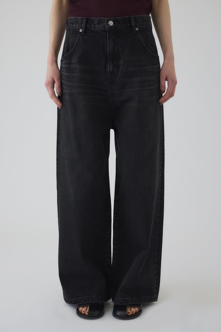 【リムアーク/RIM.ARK】のMiddle straight black denim/デニム 人気、トレンドファッション・服の通販 founy(ファニー) 　ファッション　Fashion　レディースファッション　Fashion for Women　パンツ　Pants & Trousers　デニムパンツ・ジーンズ・美脚デニム　Denim Jeans & Pants　2025年　2025　2025-2026秋冬・A/W　Autumn/Winter 2025–26 AW25–26　デニム　Denim, Jeans Material　ワイド　Wide, Wide Fit　人気　Popular, Best Seller　A/W・秋冬　Autumn/Winter　other-5|ID: prp329100004546612 ipo3291000000032631898