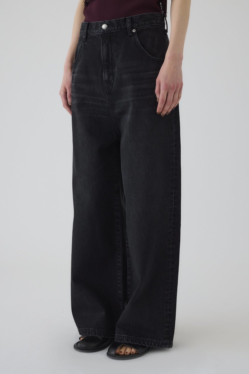 【リムアーク/RIM.ARK】のMiddle straight black denim/デニム 人気、トレンドファッション・服の通販 founy(ファニー) 　ファッション　Fashion　レディースファッション　Fashion for Women　パンツ　Pants & Trousers　デニムパンツ・ジーンズ・美脚デニム　Denim Jeans & Pants　2025年　2025　2025-2026秋冬・A/W　Autumn/Winter 2025–26 AW25–26　デニム　Denim, Jeans Material　ワイド　Wide, Wide Fit　人気　Popular, Best Seller　A/W・秋冬　Autumn/Winter　other-6|ID: prp329100004546612 ipo3291000000032631899