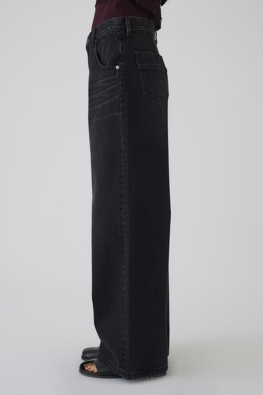 【リムアーク/RIM.ARK】のMiddle straight black denim/デニム 人気、トレンドファッション・服の通販 founy(ファニー) 　ファッション　Fashion　レディースファッション　Fashion for Women　パンツ　Pants & Trousers　デニムパンツ・ジーンズ・美脚デニム　Denim Jeans & Pants　2025年　2025　2025-2026秋冬・A/W　Autumn/Winter 2025–26 AW25–26　デニム　Denim, Jeans Material　ワイド　Wide, Wide Fit　人気　Popular, Best Seller　A/W・秋冬　Autumn/Winter　other-7|ID: prp329100004546612 ipo3291000000032631901