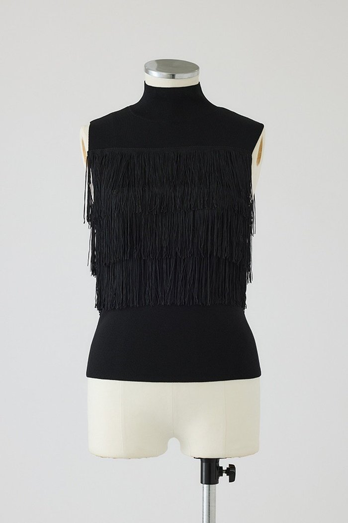 【リムアーク/RIM.ARK】のFringe N/S knit tops/ニット インテリア・キッズ・メンズ・レディースファッション・服の通販 founy(ファニー) https://founy.com/ ファッション Fashion レディースファッション WOMEN トップス・カットソー Tops/Tshirt ニット Knit Tops プルオーバー Pullover 2025年 2025 シンプル Simple ノースリーブ No Sleeve フリンジ Fringe A/W・秋冬 Aw・Autumn/Winter・Fw・Fall-Winter |ID: prp329100004546614 ipo3291000000032124731