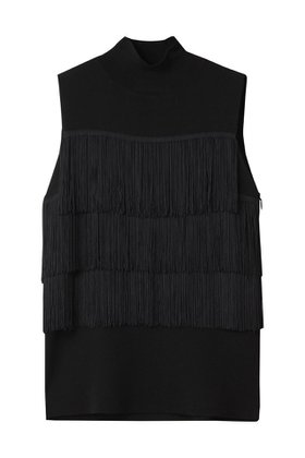 【リムアーク/RIM.ARK】 Fringe N/S knit tops/ニット人気、トレンドファッション・服の通販 founy(ファニー) ファッション Fashion レディースファッション Fashion for Women トップス・カットソー Cut & Sew Tops ニット Knit Tops & Sweaters カジュアルプルオーバー・ニットトップス Pullovers & Knit Tops / Casual Pullovers シンプル Simple, Minimal ノースリーブ Sleeveless, No-Sleeve フリンジ Fringe, Tassel |ID:prp329100004546614