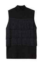 【リムアーク/RIM.ARK】のFringe N/S knit tops/ニット 人気、トレンドファッション・服の通販 founy(ファニー) ファッション Fashion レディースファッション Fashion for Women トップス・カットソー Cut & Sew Tops ニット Knit Tops & Sweaters カジュアルプルオーバー・ニットトップス Pullovers & Knit Tops / Casual Pullovers シンプル Simple, Minimal ノースリーブ Sleeveless, No-Sleeve フリンジ Fringe, Tassel thumbnail ブラック|ID: prp329100004546614 ipo3291000000035531004