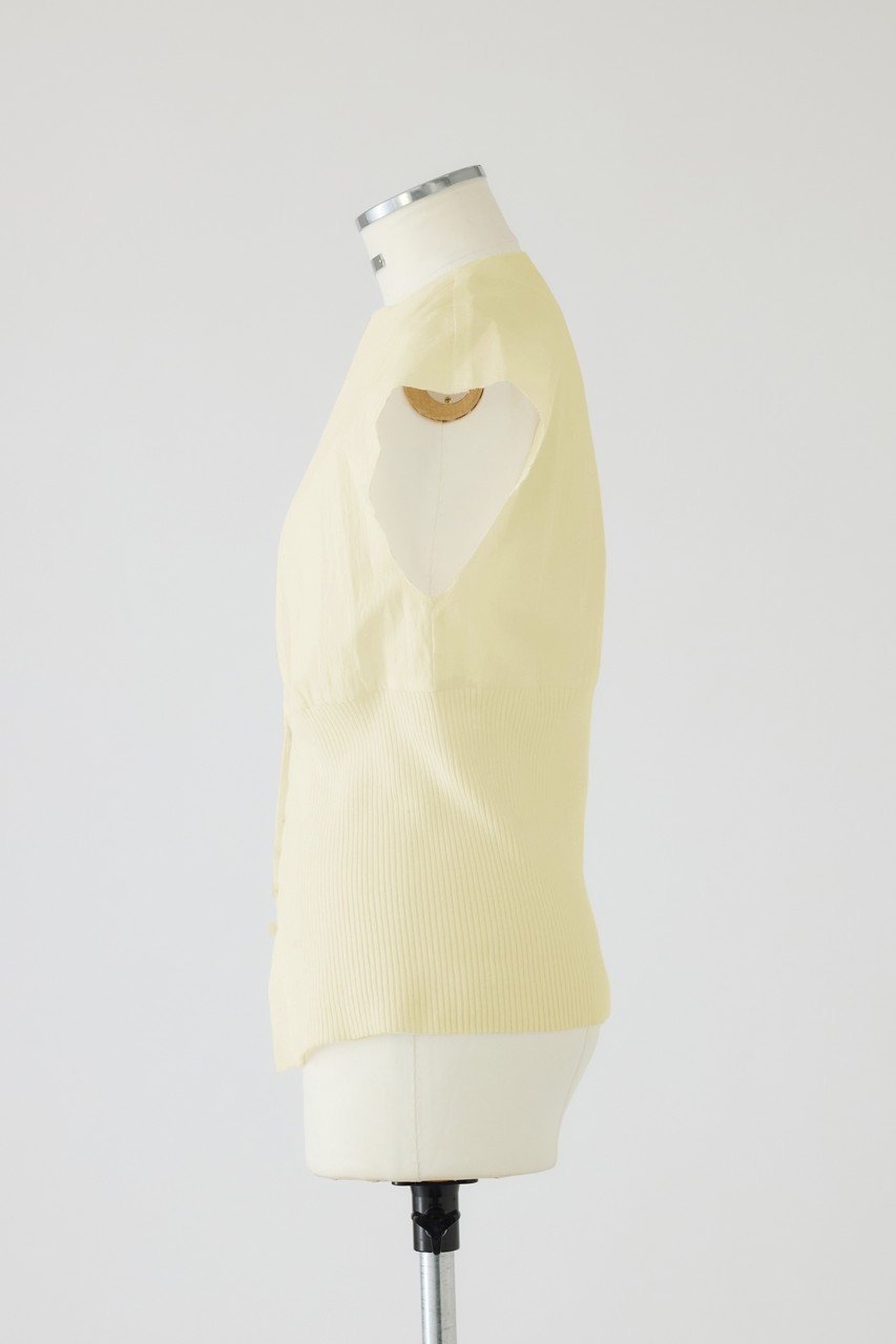 【リムアーク/RIM.ARK】のDocking cut off design tops/トップス 人気、トレンドファッション・服の通販 founy(ファニー) 　ファッション　Fashion　レディースファッション　WOMEN　トップス・カットソー　Tops/Tshirt　シャツ/ブラウス　Shirts/Blouses　ロング / Tシャツ　T-Shirts　カットソー　Cut and Sewn　2025年　2025　ショート　Short　スリーブ　Sleeve　ドッキング　Docking　バランス　Balance　パターン　Pattern　モダン　Modern　A/W・秋冬　Aw・Autumn/Winter・Fw・Fall-Winter　other-3|ID: prp329100004546616 ipo3291000000032124753