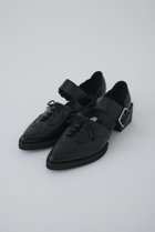 【リムアーク/RIM.ARK】のWing tip Strap shoes/シューズ 人気、トレンドファッション・服の通販 founy(ファニー) ファッション Fashion レディースファッション Fashion for Women ウィングチップ Wingtip Shoes クラシカル Classical, Vintage-Inspired シューズ Shoes, Footwear ソックス Socks, Hosiery フラット Flat, Flat Shoes thumbnail ブラック|ID: prp329100004546619 ipo3291000000036640280