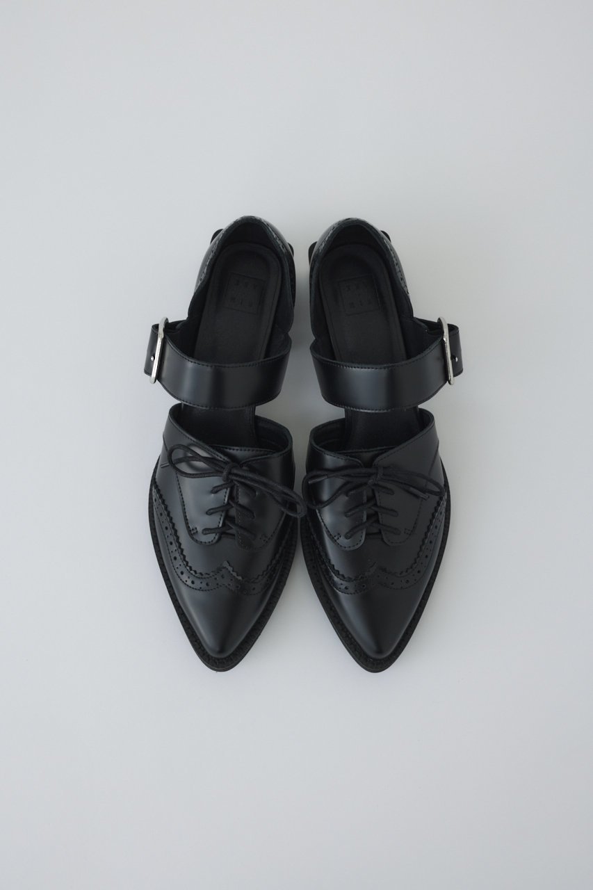 【リムアーク/RIM.ARK】のWing tip Strap shoes/シューズ 人気、トレンドファッション・服の通販 founy(ファニー) 　ファッション　Fashion　レディースファッション　Fashion for Women　ウィングチップ　Wingtip Shoes　クラシカル　Classical, Vintage-Inspired　シューズ　Shoes, Footwear　ソックス　Socks, Hosiery　フラット　Flat, Flat Shoes　other-4|ID: prp329100004546619 ipo3291000000036640283