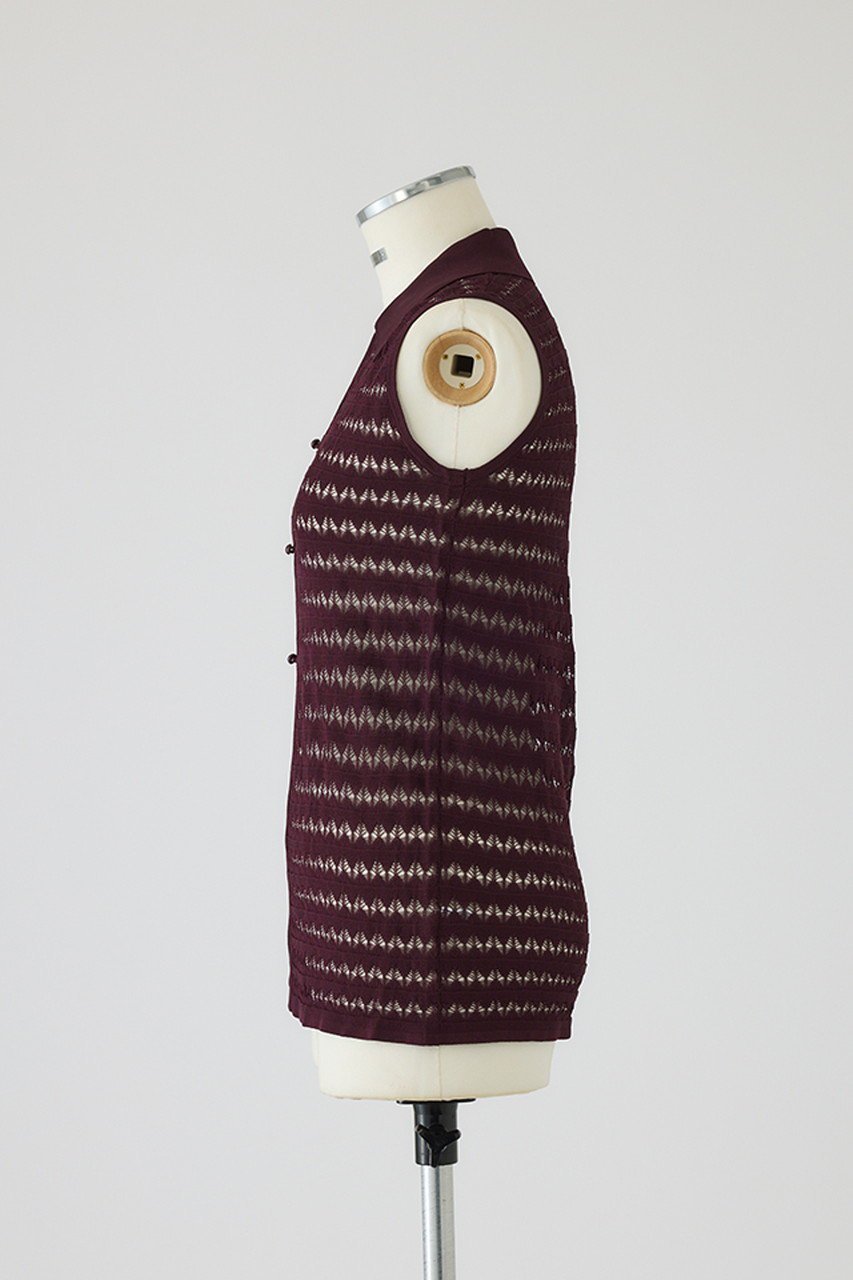 【リムアーク/RIM.ARK】のCrochet collar knit tops/ニット 人気、トレンドファッション・服の通販 founy(ファニー) 　ファッション　Fashion　レディースファッション　WOMEN　トップス・カットソー　Tops/Tshirt　ニット　Knit Tops　プルオーバー　Pullover　2025年　2025　おすすめ　Recommend　カーディガン　Cardigan　クロシェ　Crochet　セットアップ　Set Up　ノースリーブ　No Sleeve　ヴィンテージ　Vintage　エレガント 上品　Elegant　夏　Summer　A/W・秋冬　Aw・Autumn/Winter・Fw・Fall-Winter　other-3|ID: prp329100004546620 ipo3291000000032124789