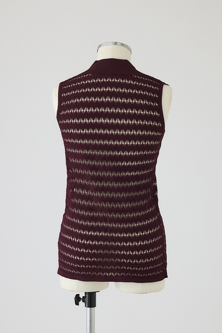 【リムアーク/RIM.ARK】のCrochet collar knit tops/ニット 人気、トレンドファッション・服の通販 founy(ファニー) 　ファッション　Fashion　レディースファッション　WOMEN　トップス・カットソー　Tops/Tshirt　ニット　Knit Tops　プルオーバー　Pullover　2025年　2025　おすすめ　Recommend　カーディガン　Cardigan　クロシェ　Crochet　セットアップ　Set Up　ノースリーブ　No Sleeve　ヴィンテージ　Vintage　エレガント 上品　Elegant　夏　Summer　A/W・秋冬　Aw・Autumn/Winter・Fw・Fall-Winter　other-4|ID: prp329100004546620 ipo3291000000032124790