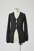 【リムアーク/RIM.ARK】のCrochet open knit C/D/ニットカーディガン ブラック|ID: prp329100004546621 ipo3291000000032124792