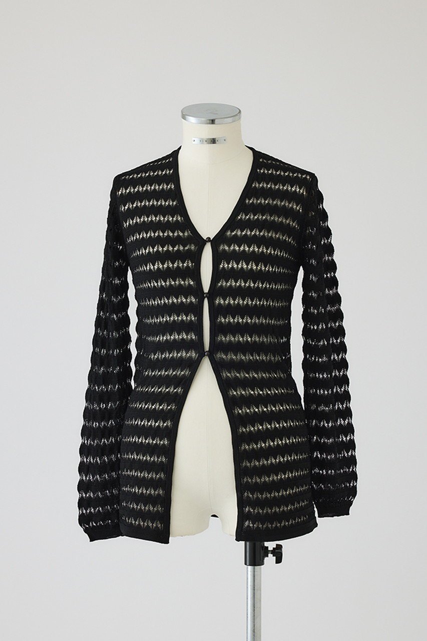 【リムアーク/RIM.ARK】のCrochet open knit C/D/ニットカーディガン インテリア・キッズ・メンズ・レディースファッション・服の通販 founy(ファニー) 　ファッション　Fashion　レディースファッション　WOMEN　トップス・カットソー　Tops/Tshirt　ニット　Knit Tops　カーディガン　Cardigans　2025年　2025　おすすめ　Recommend　カーディガン　Cardigan　クロシェ　Crochet　ノースリーブ　No Sleeve　リラックス　Relax　ロング　Long　エレガント 上品　Elegant　A/W・秋冬　Aw・Autumn/Winter・Fw・Fall-Winter　ブラック|ID: prp329100004546621 ipo3291000000032124792