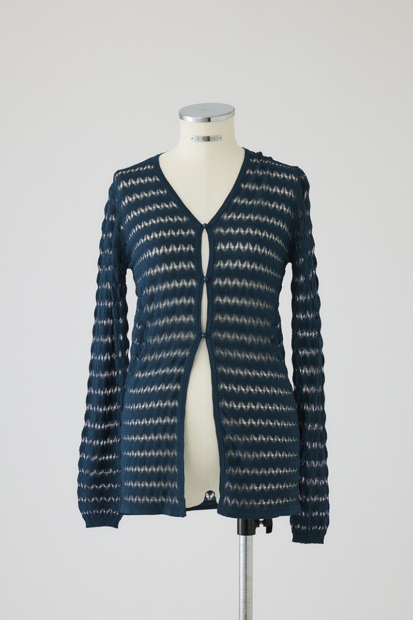 【リムアーク/RIM.ARK】のCrochet open knit C/D/ニットカーディガン インテリア・キッズ・メンズ・レディースファッション・服の通販 founy(ファニー) 　ファッション　Fashion　レディースファッション　WOMEN　トップス・カットソー　Tops/Tshirt　ニット　Knit Tops　カーディガン　Cardigans　2025年　2025　おすすめ　Recommend　カーディガン　Cardigan　クロシェ　Crochet　ノースリーブ　No Sleeve　リラックス　Relax　ロング　Long　エレガント 上品　Elegant　A/W・秋冬　Aw・Autumn/Winter・Fw・Fall-Winter　ブルー|ID: prp329100004546621 ipo3291000000032124794