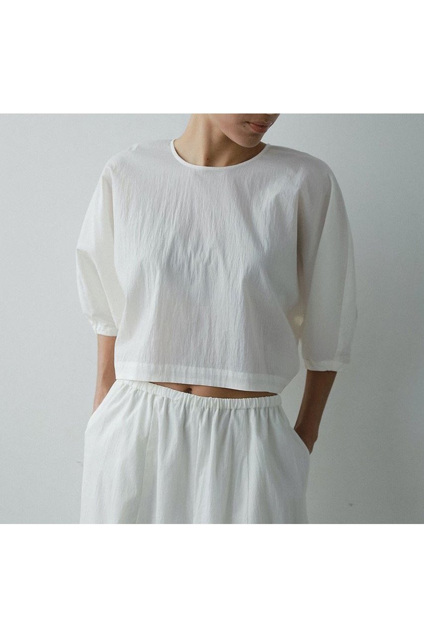 【ハー/HER.】の【5/22 12:00販売開始】クロップトドルマンブラウス 人気、トレンドファッション・服の通販 founy(ファニー) 　ファッション　Fashion　レディースファッション　WOMEN　トップス・カットソー　Tops/Tshirt　シャツ/ブラウス　Shirts/Blouses　おすすめ　Recommend　ショート　Short　スリーブ　Sleeve　セットアップ　Set Up　バルーン　Balloon　ベーシック　Basic　NEW・新作・新着・新入荷　New Arrivals　other-6|ID: prp329100004546623 ipo3291000000032124816